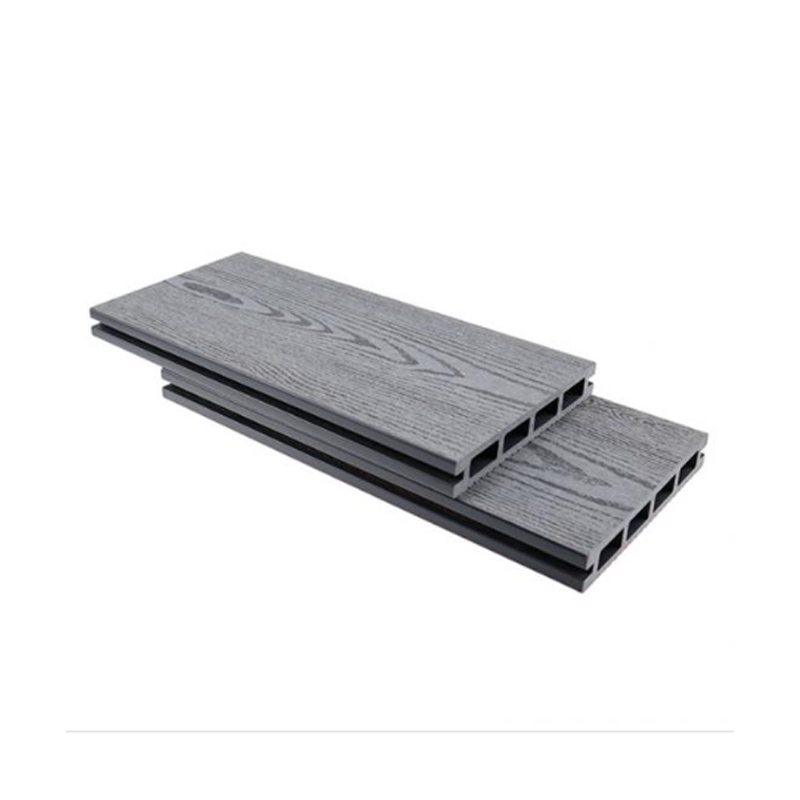 SRL-DEK 146*23 میلی‌متری چوب و دانه‌بندی روکش خاکستری کامپوزیت توخالی
