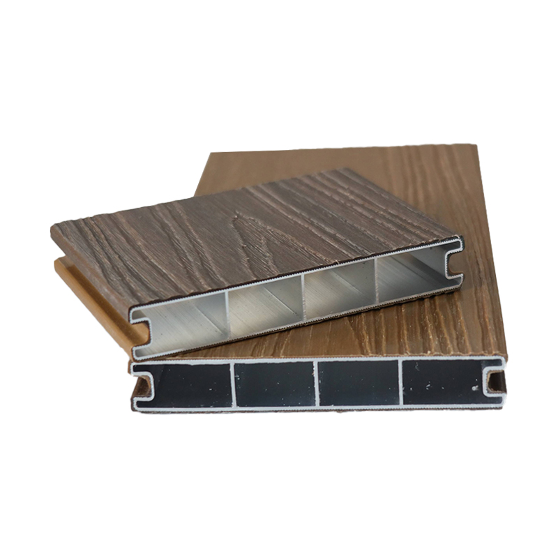 SRL-AL 138*23mm مقاوم در برابر آتش، عرشه WPC ضد آب با آلومینیوم اکسترود شده